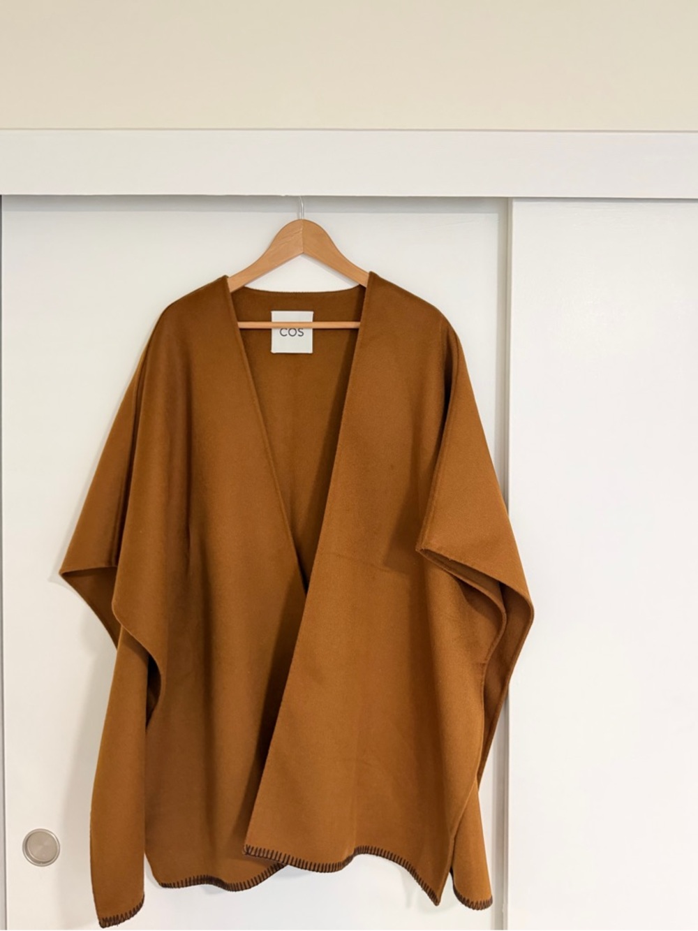 COS Camel Wrap Cape
